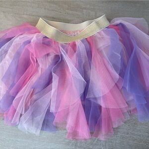 4t Pink and Purple Tulle Skirt